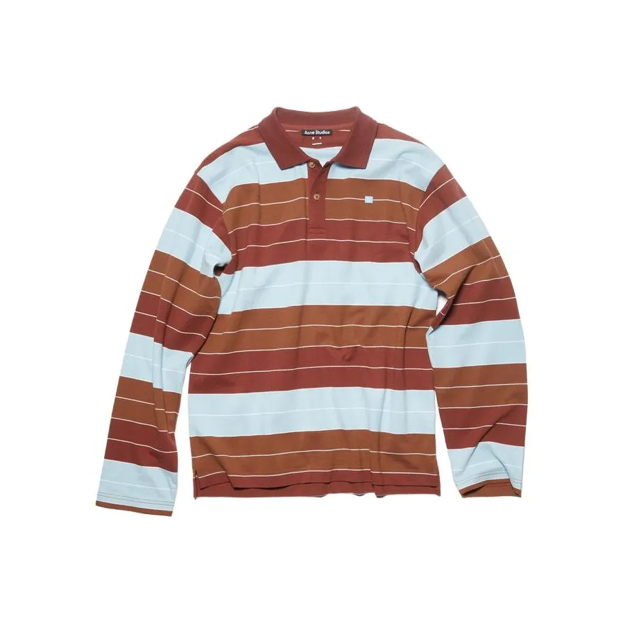 Acne Studios FW23 Polo Shirt Unisex Dark Red