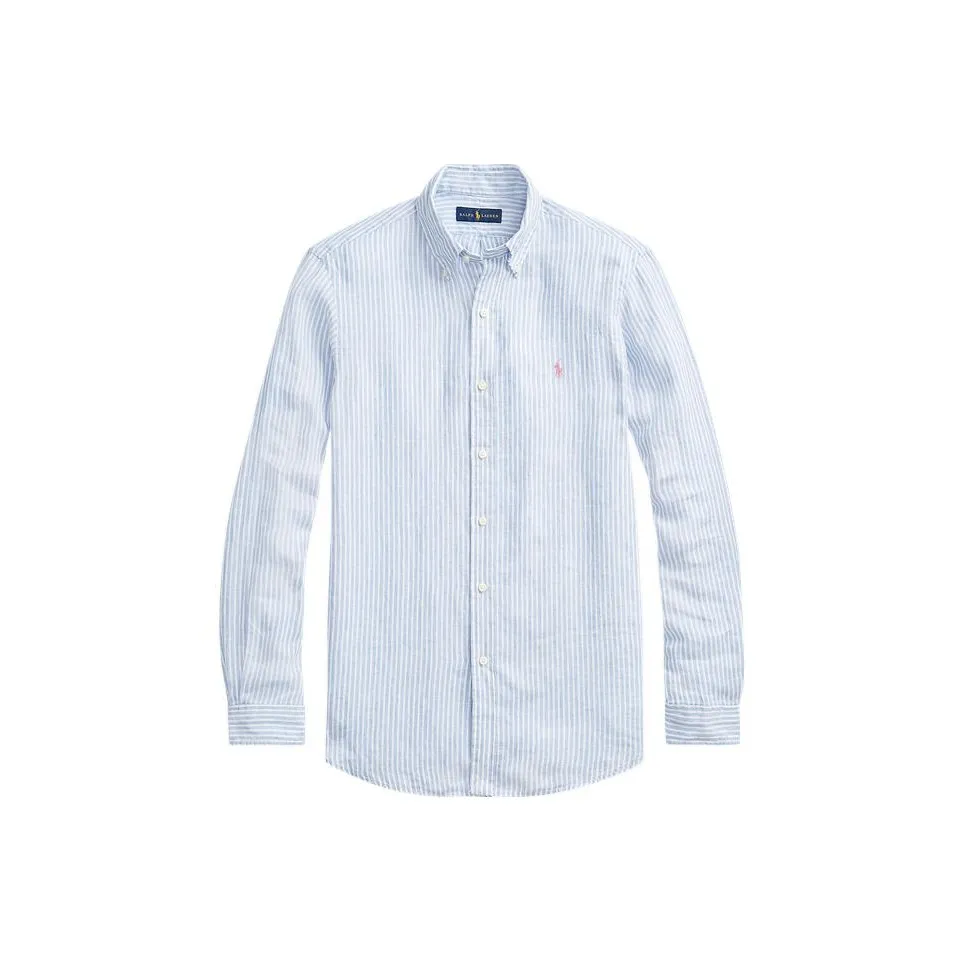 Polo Ralph Lauren Рубашка Мужская Светло-Синяя