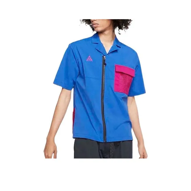Nike ACG Blue Men's Shirts Найк ACG Синий Мужские Рубашки