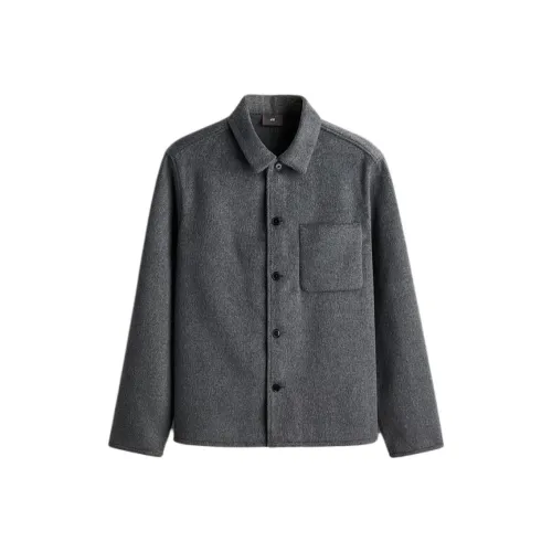 H&M Темно-серые Мужские Рубашки