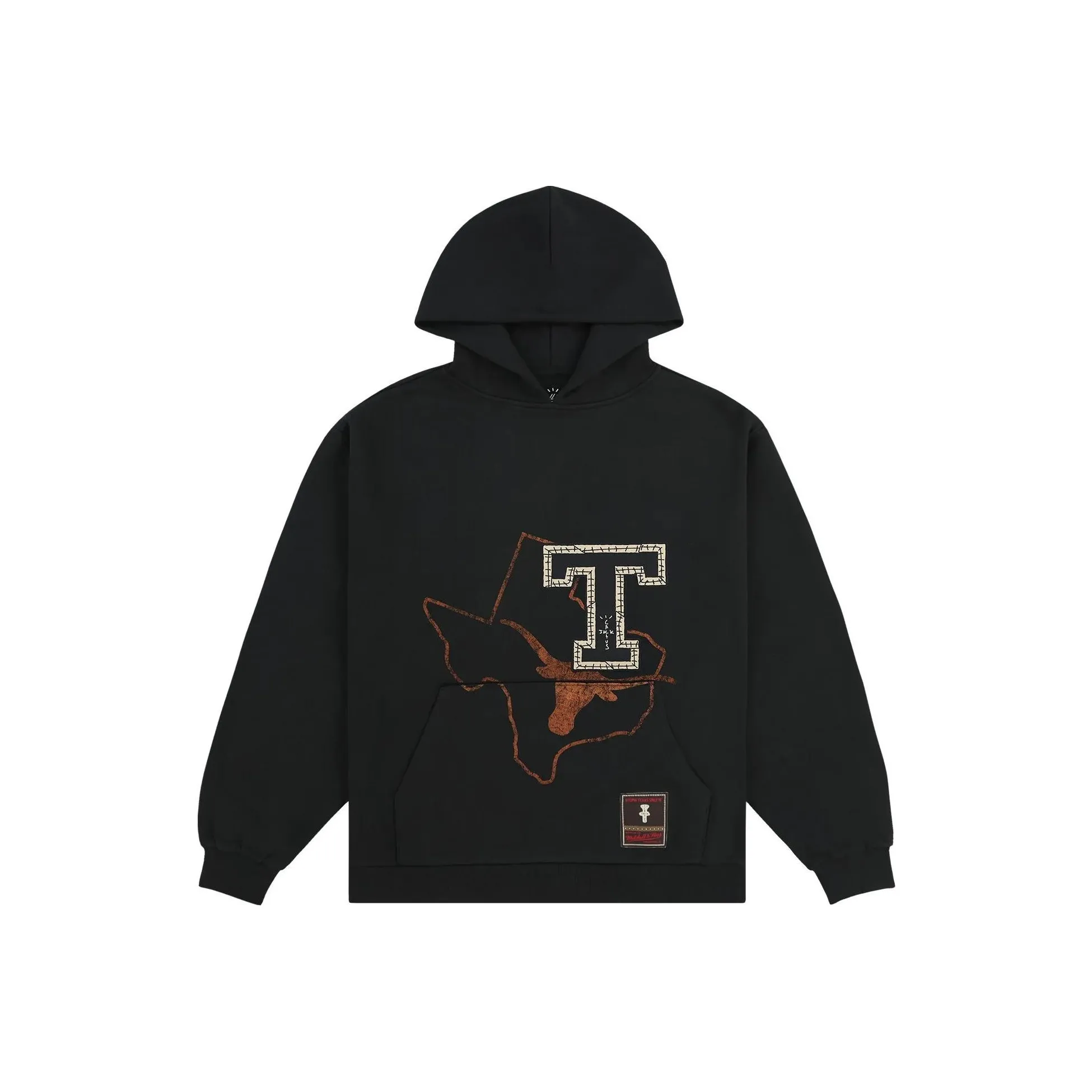 Travis Scott X Mitchell & Ness Texas Longhorns Overlap Pullover Hoodie