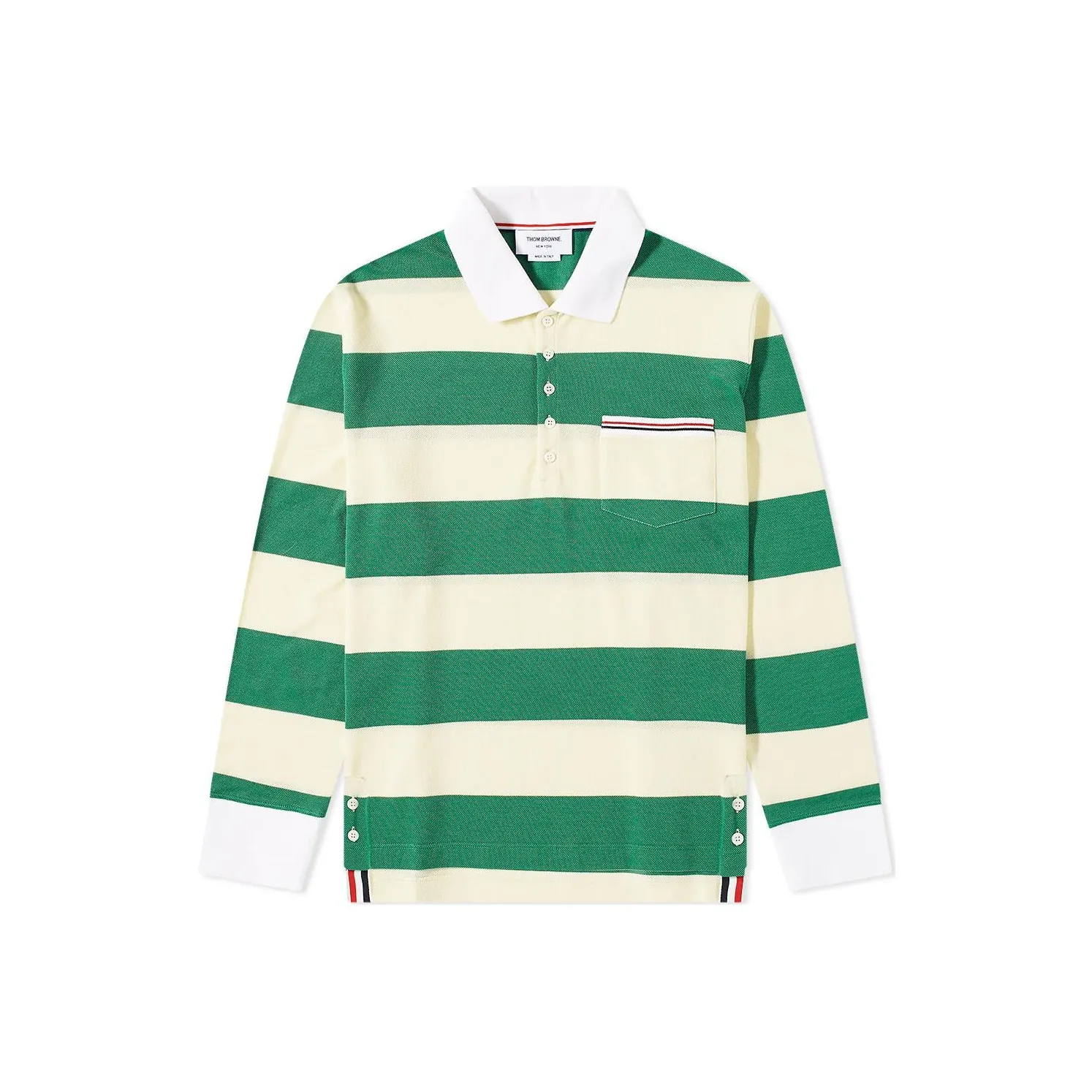 THOM BROWNE Polo Shirts Men's Yellow Green