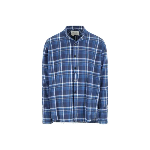 GREG LAUREN Blue Мужские Рубашки