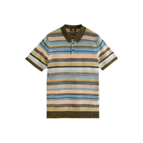Scotch&Soda Многоцветные полосы A Унисекс Поло