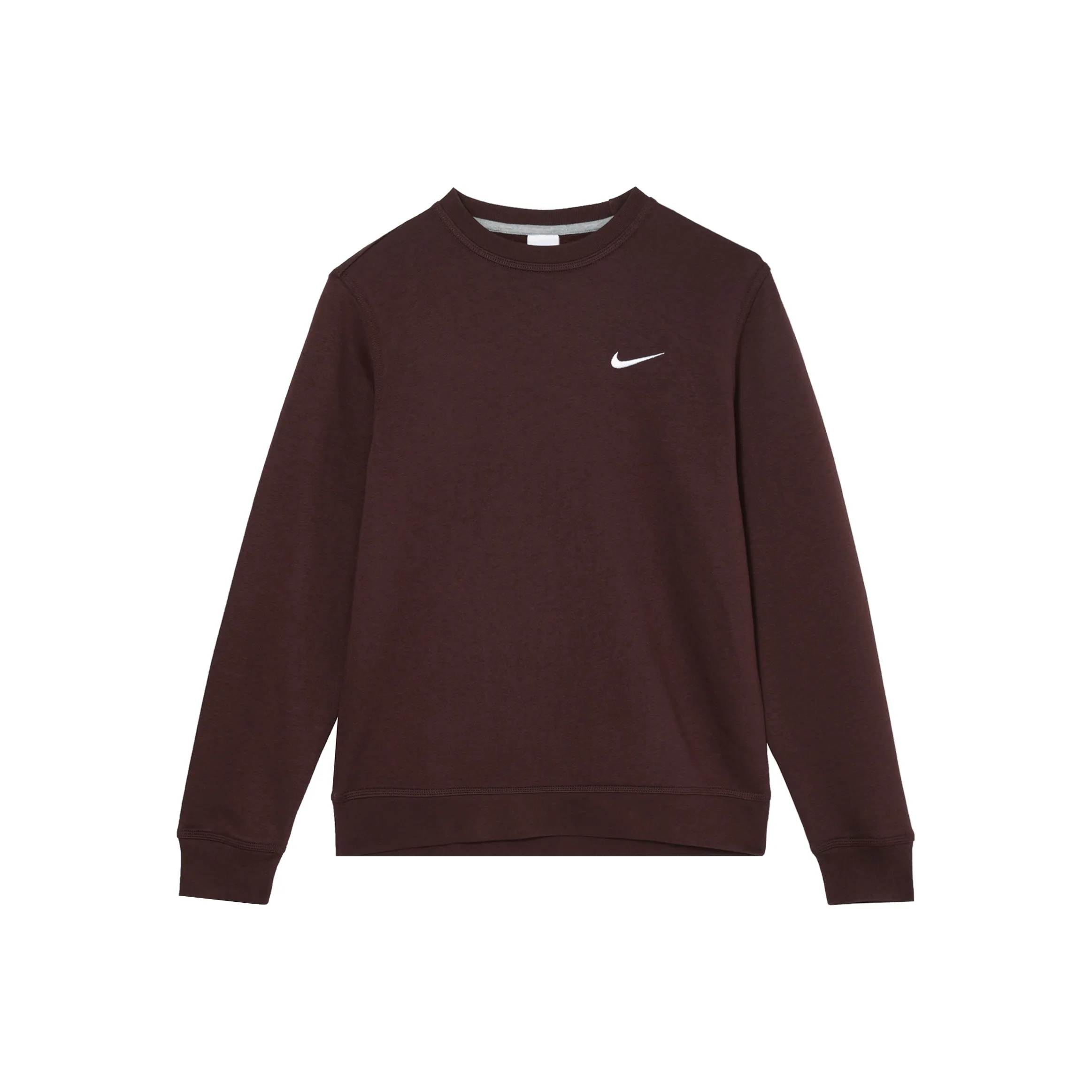 Nike Men Crew Neck Pullover Long Sleeve Sweatshirt Cocoa Brown
