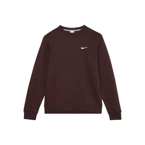 NIKE Какао-коричневый Мужские Свитшоты