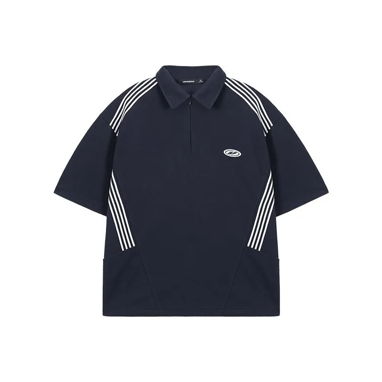 UNVESNO Polo Shirts Unisex Navy Blue