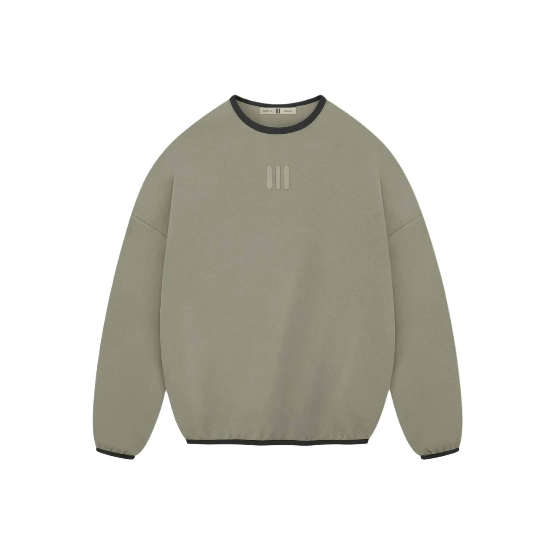 Fear Of God Athletics x Adidas SS24 Замша Флис Свитшот Crewneck Унисекс Глина