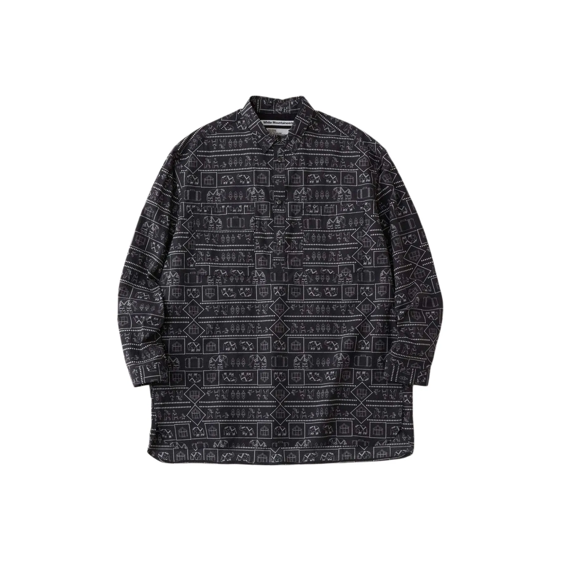White Mountaineering Shirt Men's Navy Blue