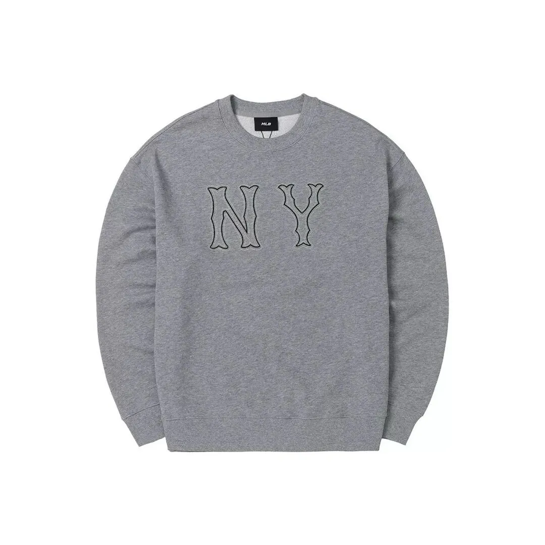 MLB Base Logo New York Yankees Свитшот Унисекс Темный Фотиния Серый