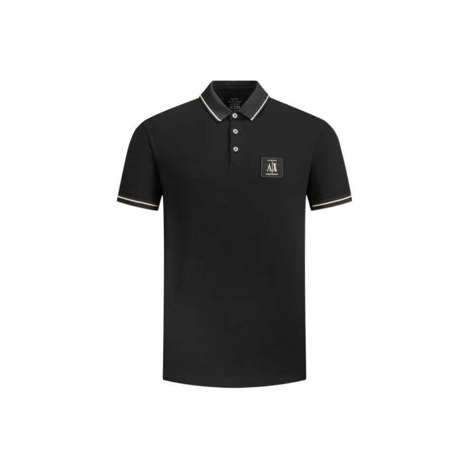 ARMANI EXCHANGE Logo patch Polo Shirt