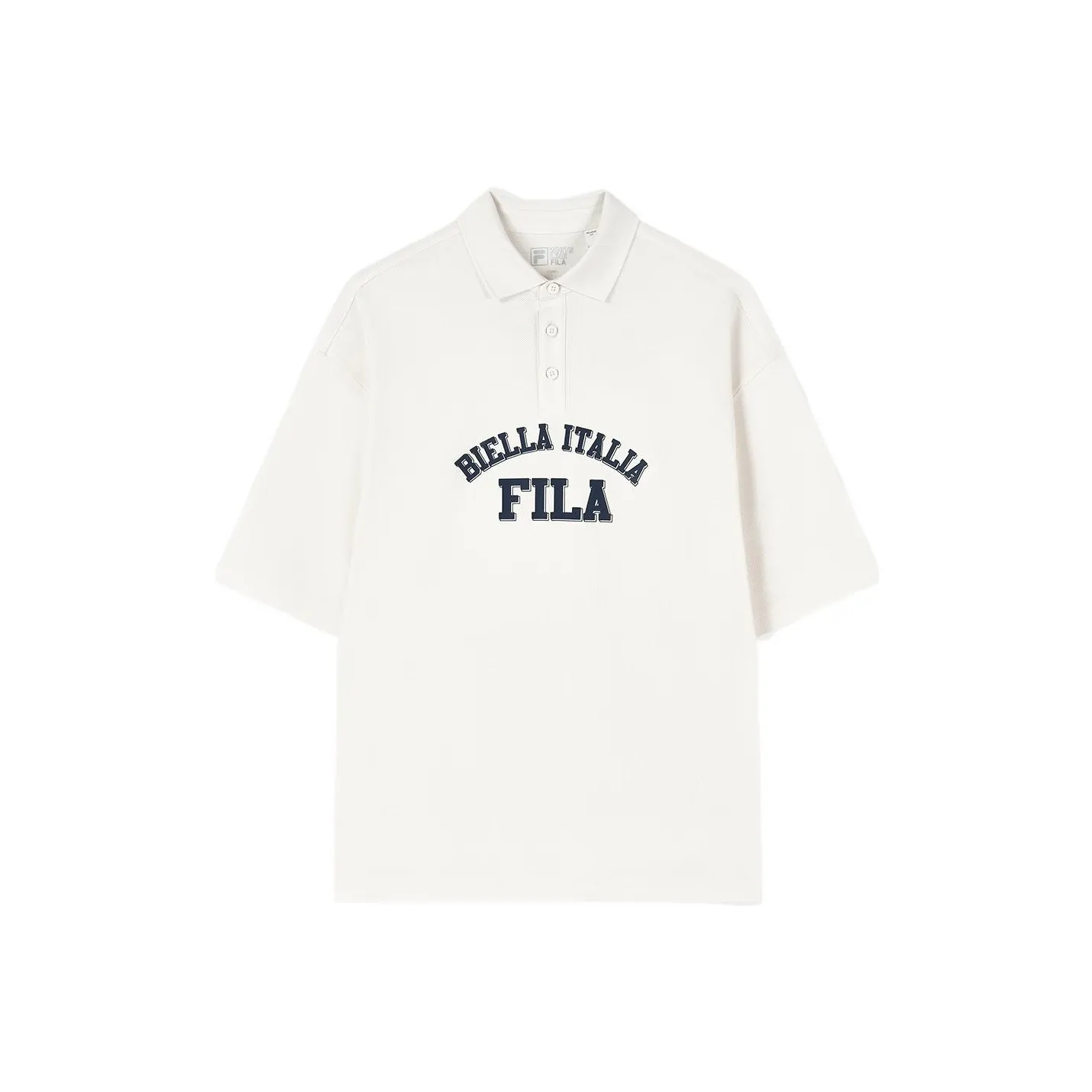 FILA Valentine's Day Collection Polo Shirts Unisex Milk Salt White