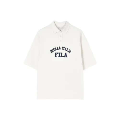 FILA Valentine's Day Collection Молоко SALT Белый Унисекс Поло