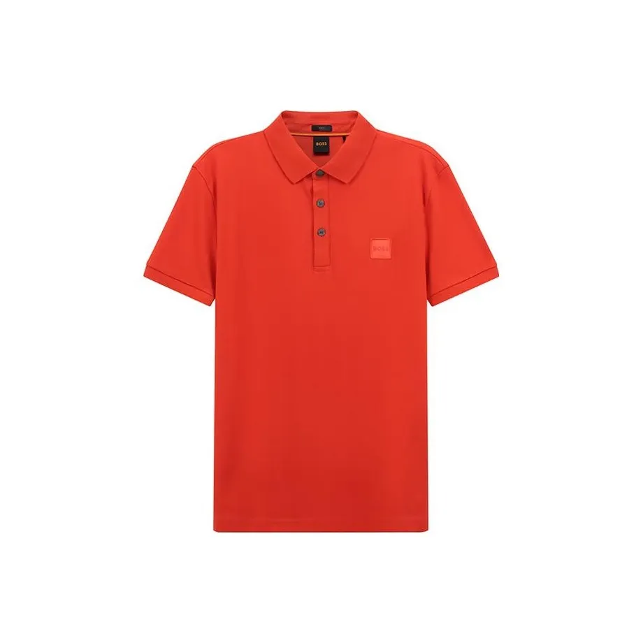 HUGO BOSS Polo Shirts Men's Orange Red