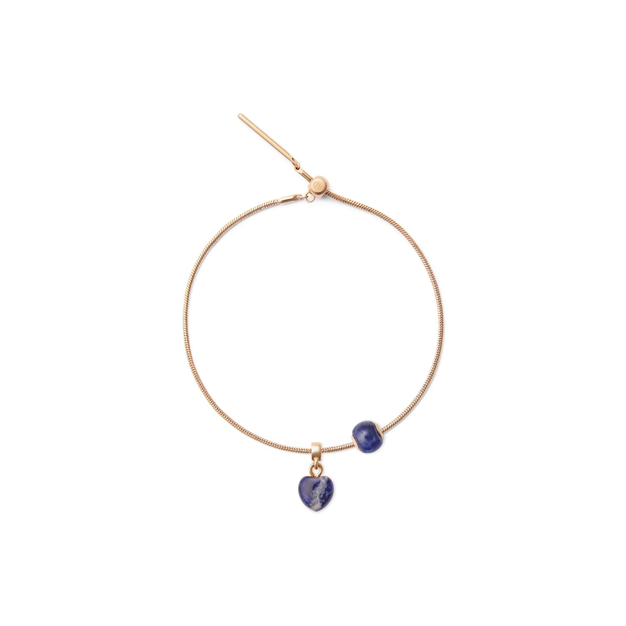 Daniel Wellington CHARMS Whisper Natural Blue Vein Stone Bracelets Women's