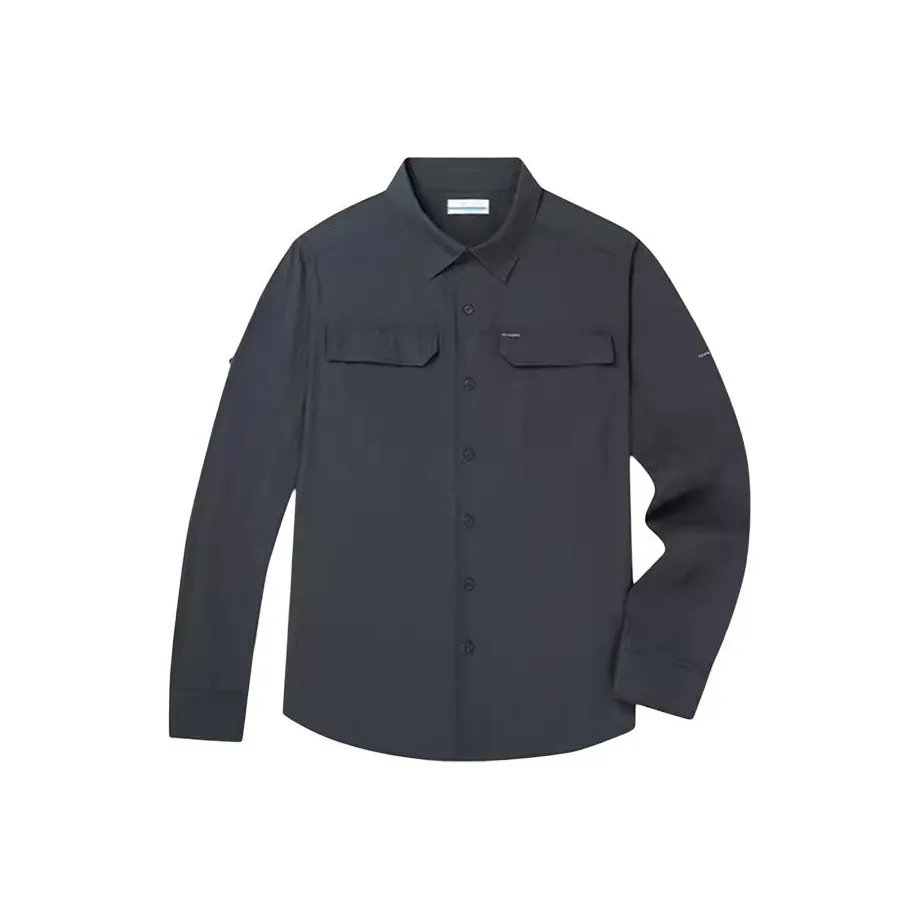 Columbia совместная походная рубашка мужская темно-серая