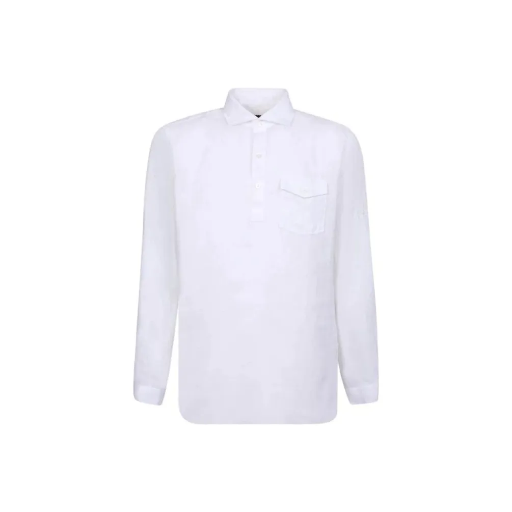LARDINI Half Buttoned Shirt