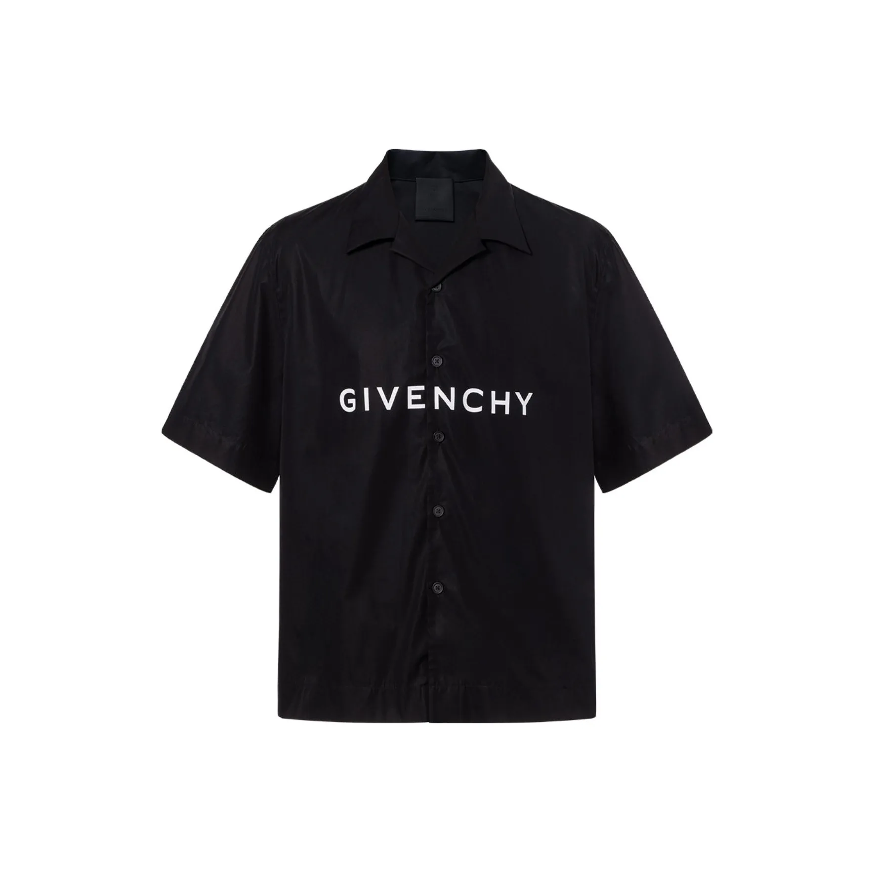 Givenchy Short Sleeve Collar Boxy Fit Shirt