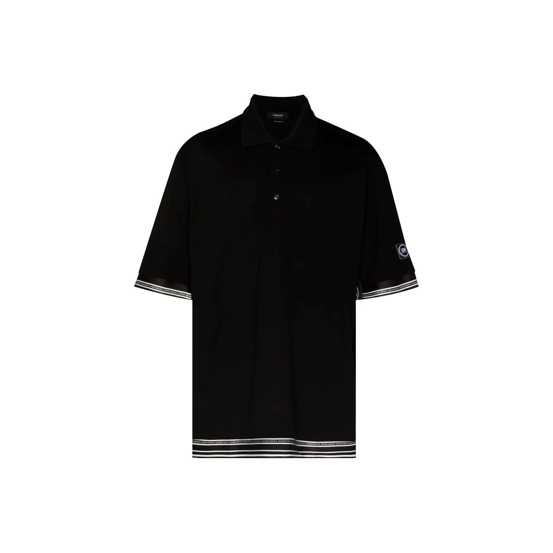 VERSACE Мужская черная поло