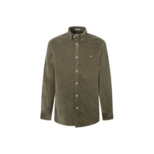 Pepe Jeans лиственный зеленый Мужские рубашки