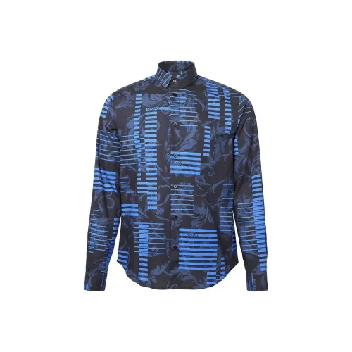 VERSACE JEANS Синие Мужские Рубашки