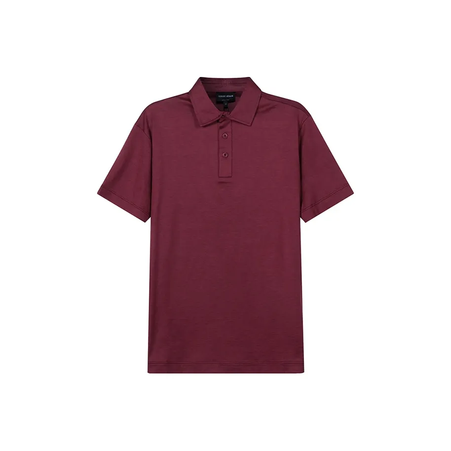 GIORGIO ARMANI SS22 Поло Мужское Кирпично-красное
