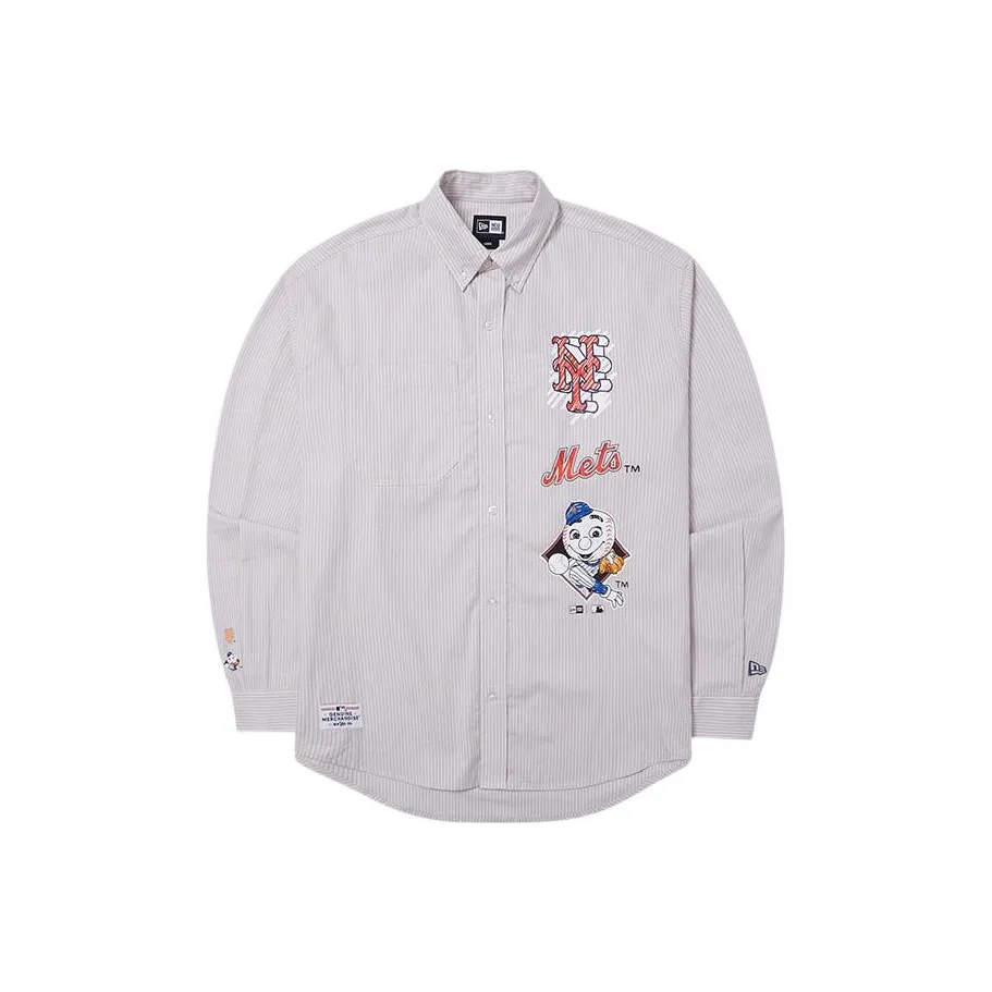 New Era x MLB College Renewal Series SS24 New York Mets Shirt Unisex Khaki