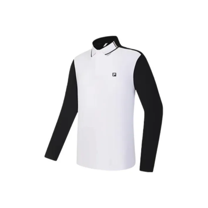 FILA Golf Series Polo Shirts Men Pitch Black-BK
