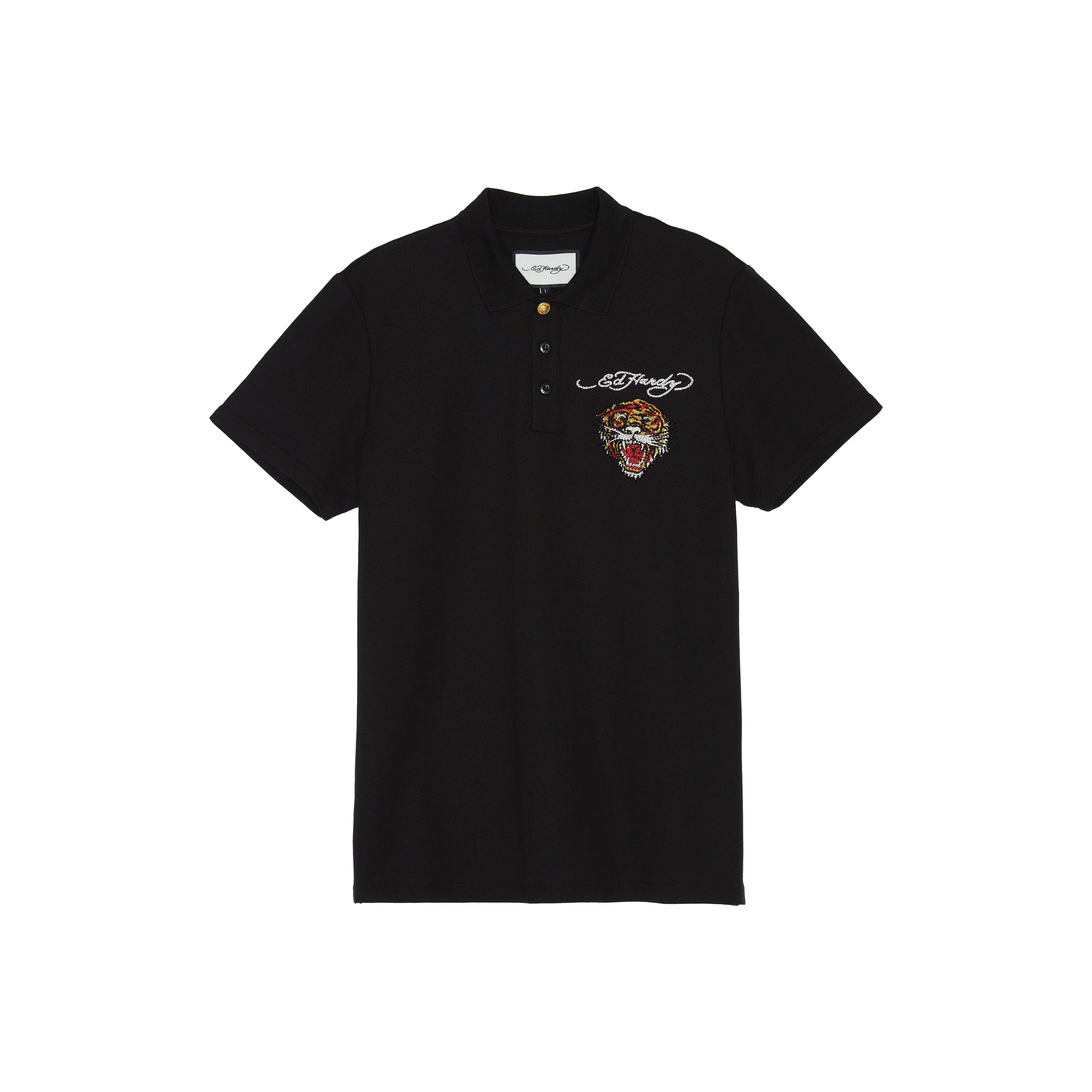 Ed Hardy Classic Series Polo Shirts Men's Black