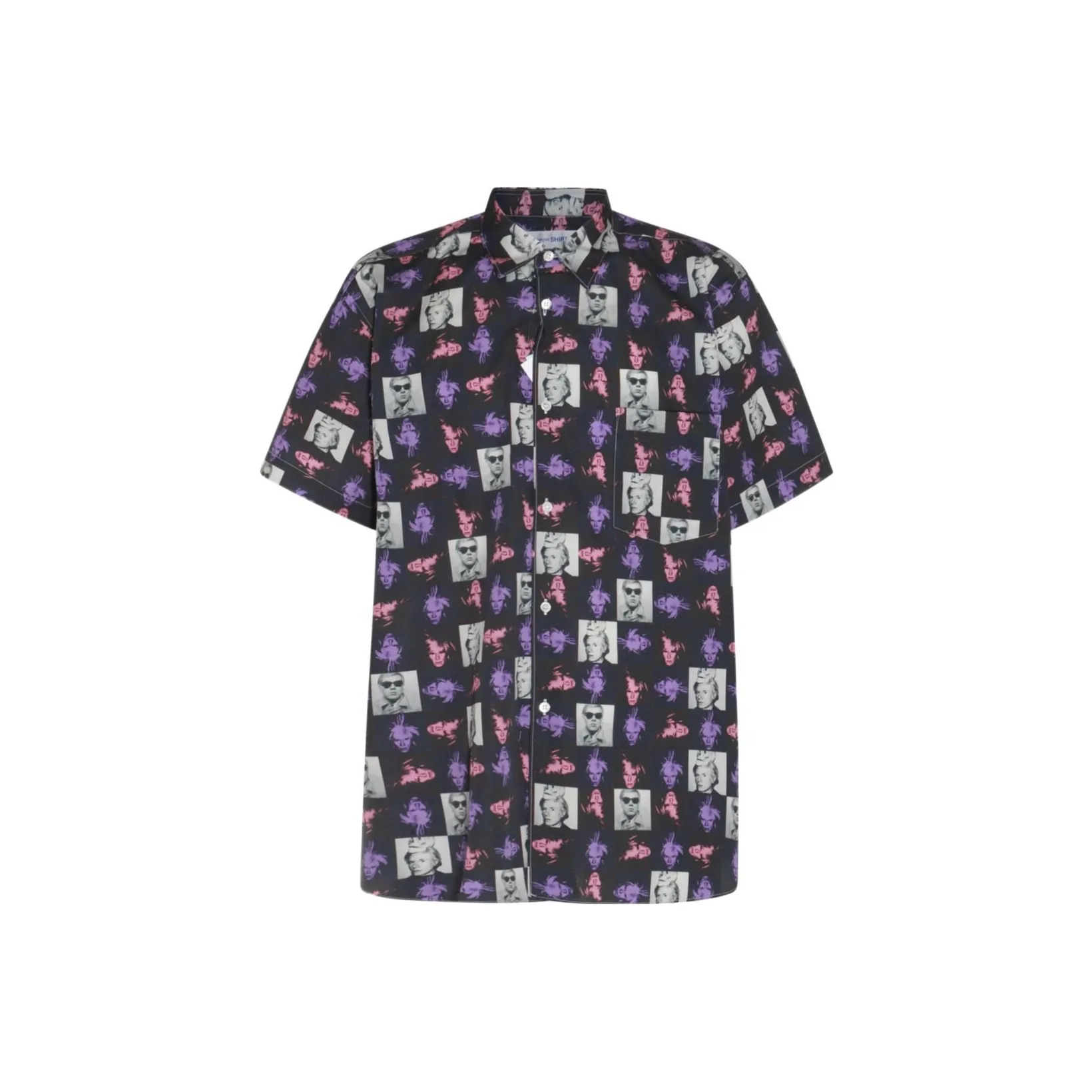 Comme Des Garçons Shirt Andy Warhol Printed Poplin Shirt