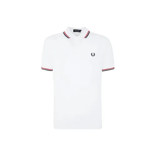 FRED PERRY Белый Мужское Поло