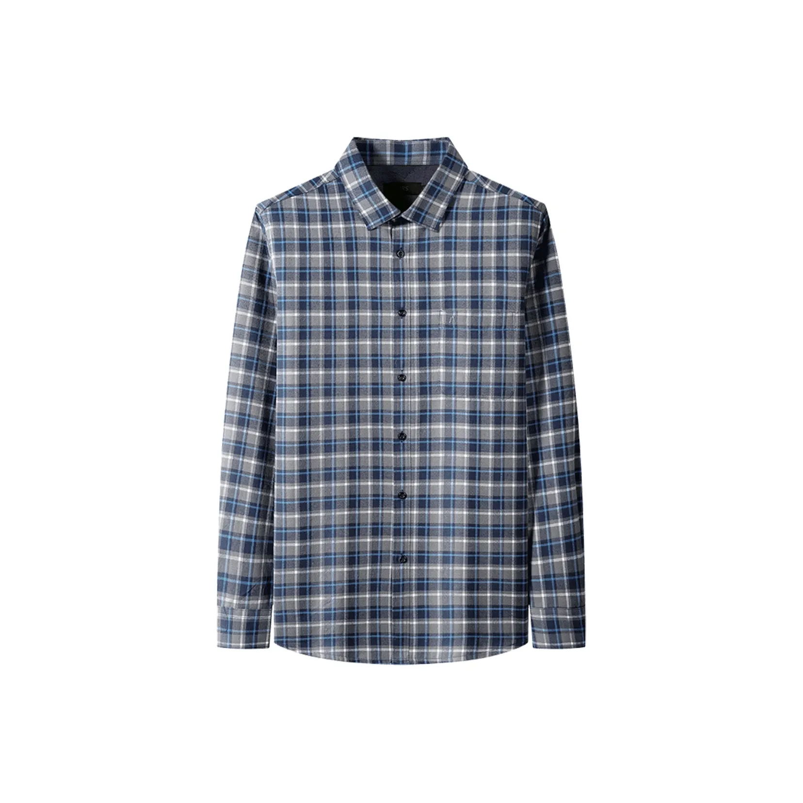 FIRS Мужские рубашки в синем клетчатом узоре