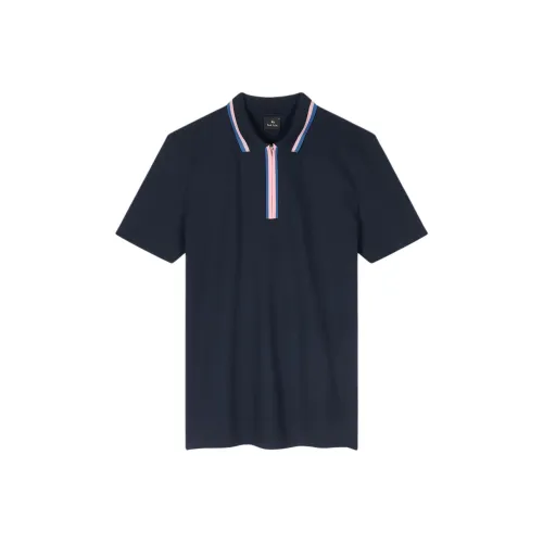 Paul Smith Мужское Поло Морского Синего Цвета