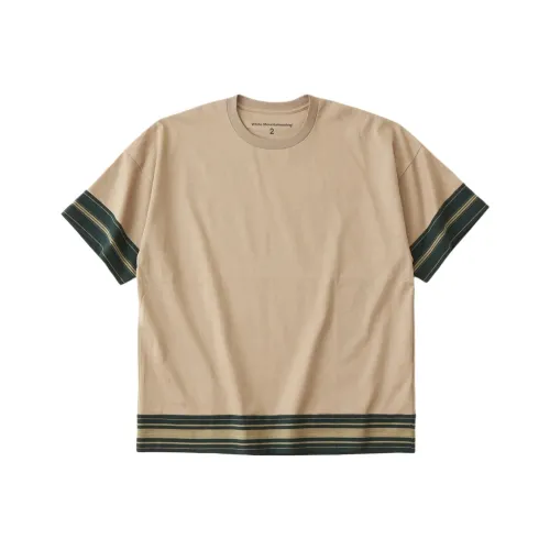 White Mountaineering Бежевый Мужские Рубашки