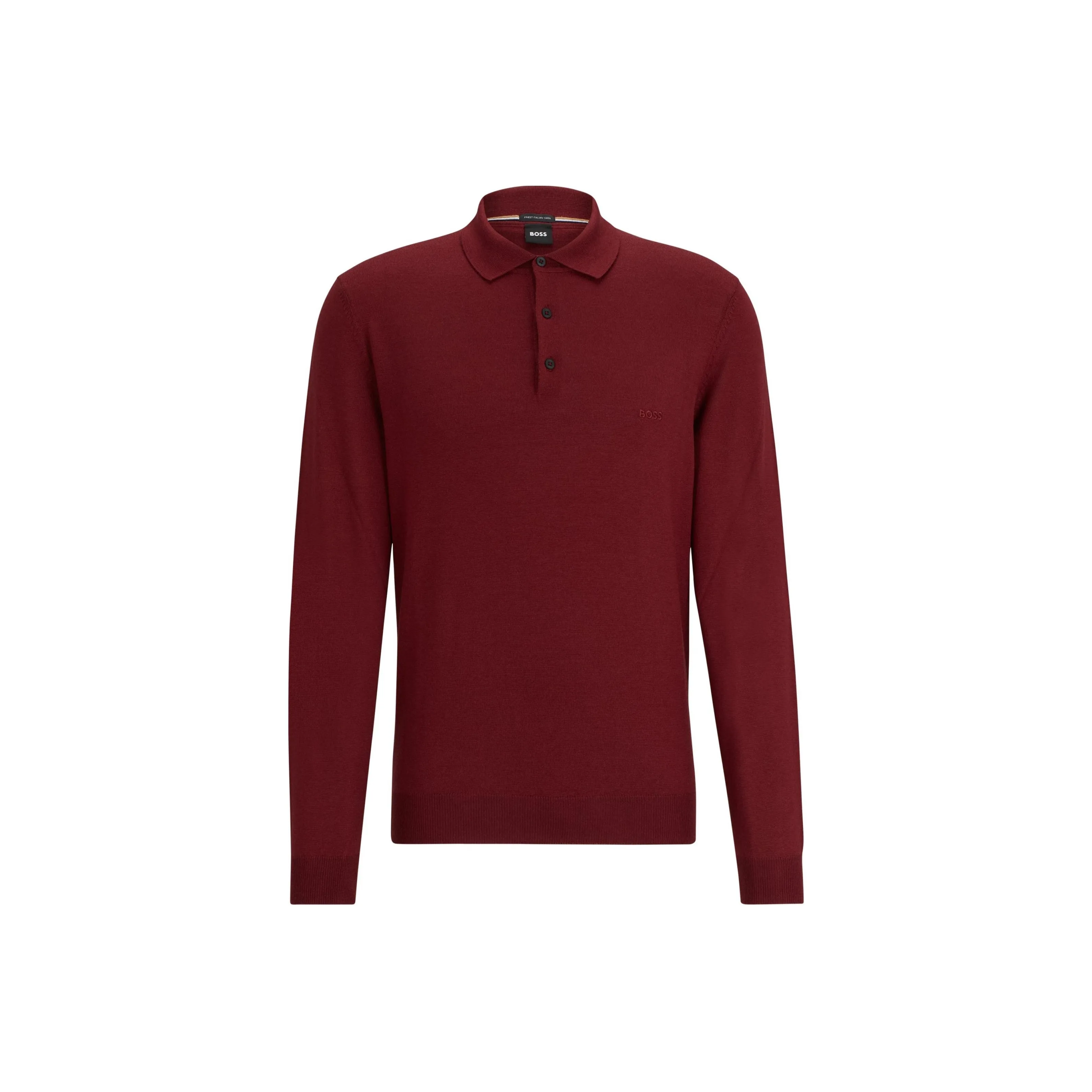 HUGO BOSS Polo Shirts Men Deep Red