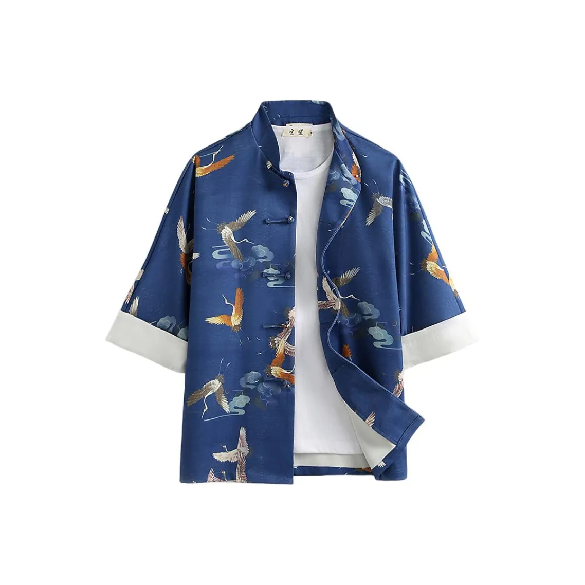 XUANSHENG Рубашка Мужская Темно-синяя