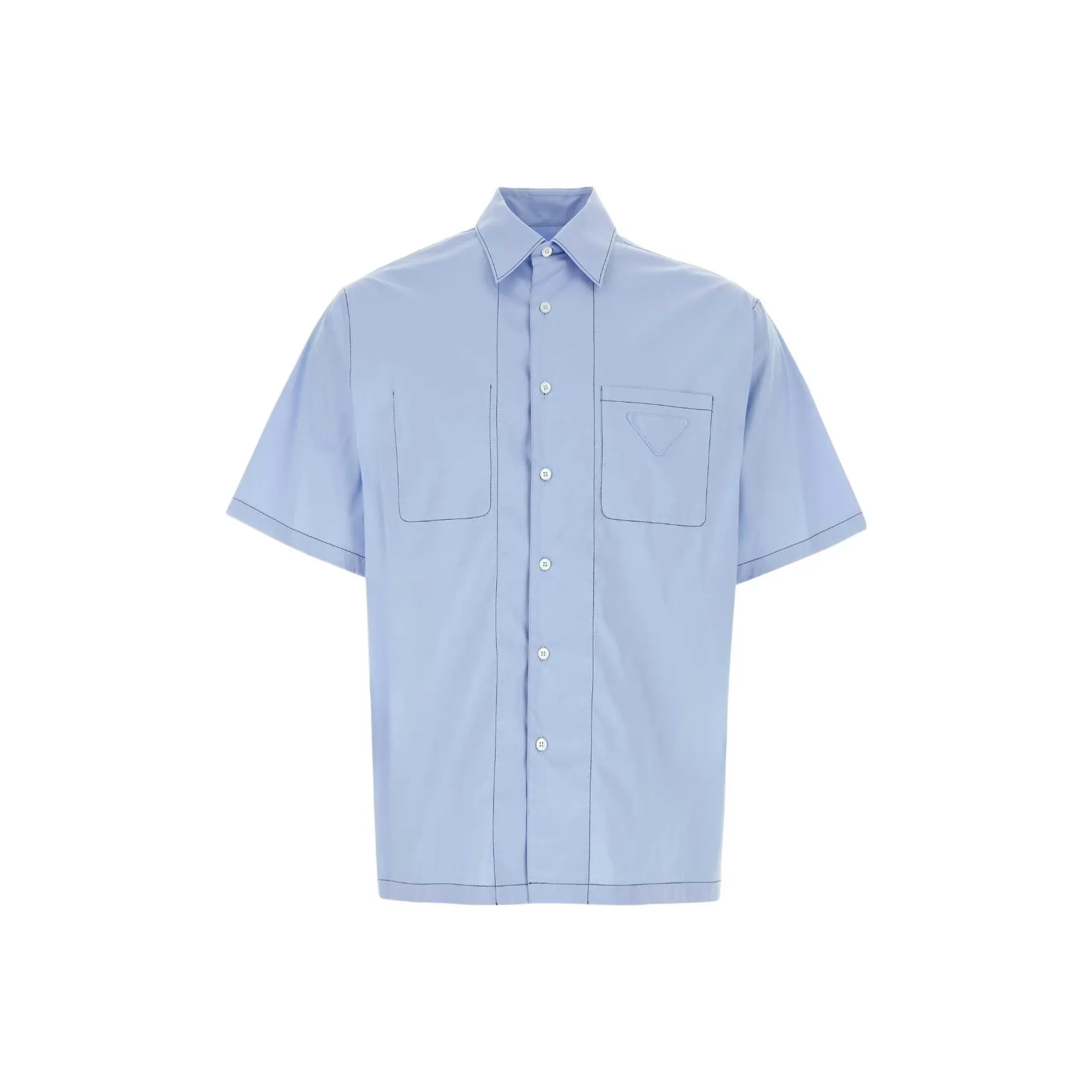 PRADA Triangle logo Cotton Shirt