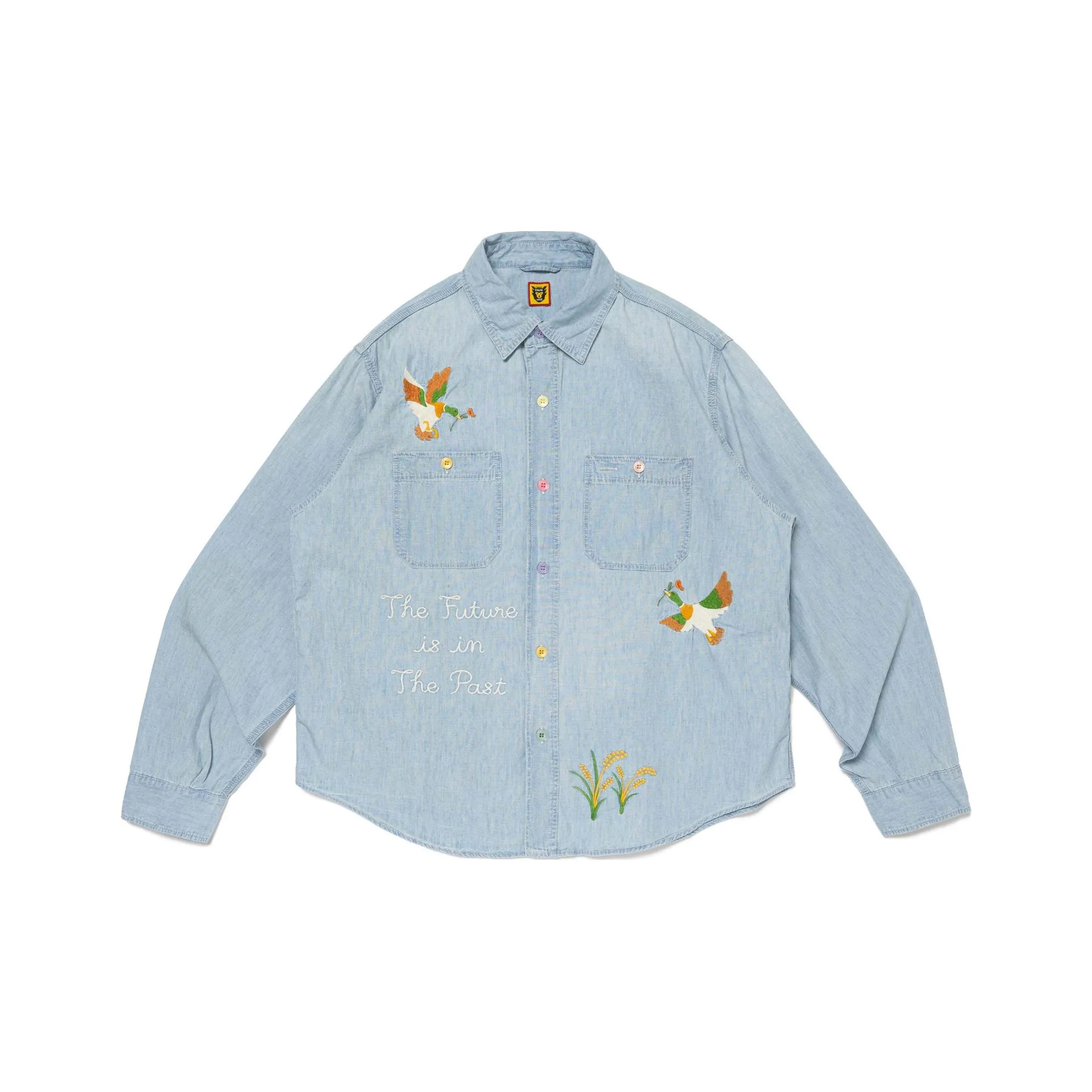 HUMAN MADE Embroidered Chambray Shirt