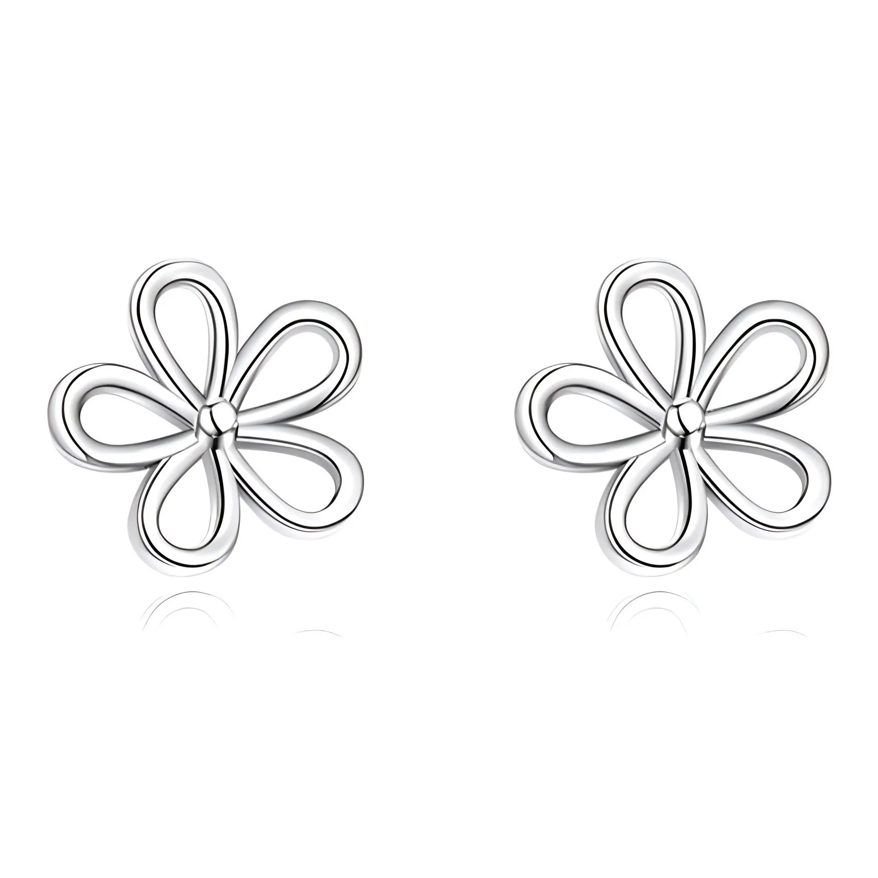 Ван Гог Медные Серьги-гвоздики Серебряные Женские