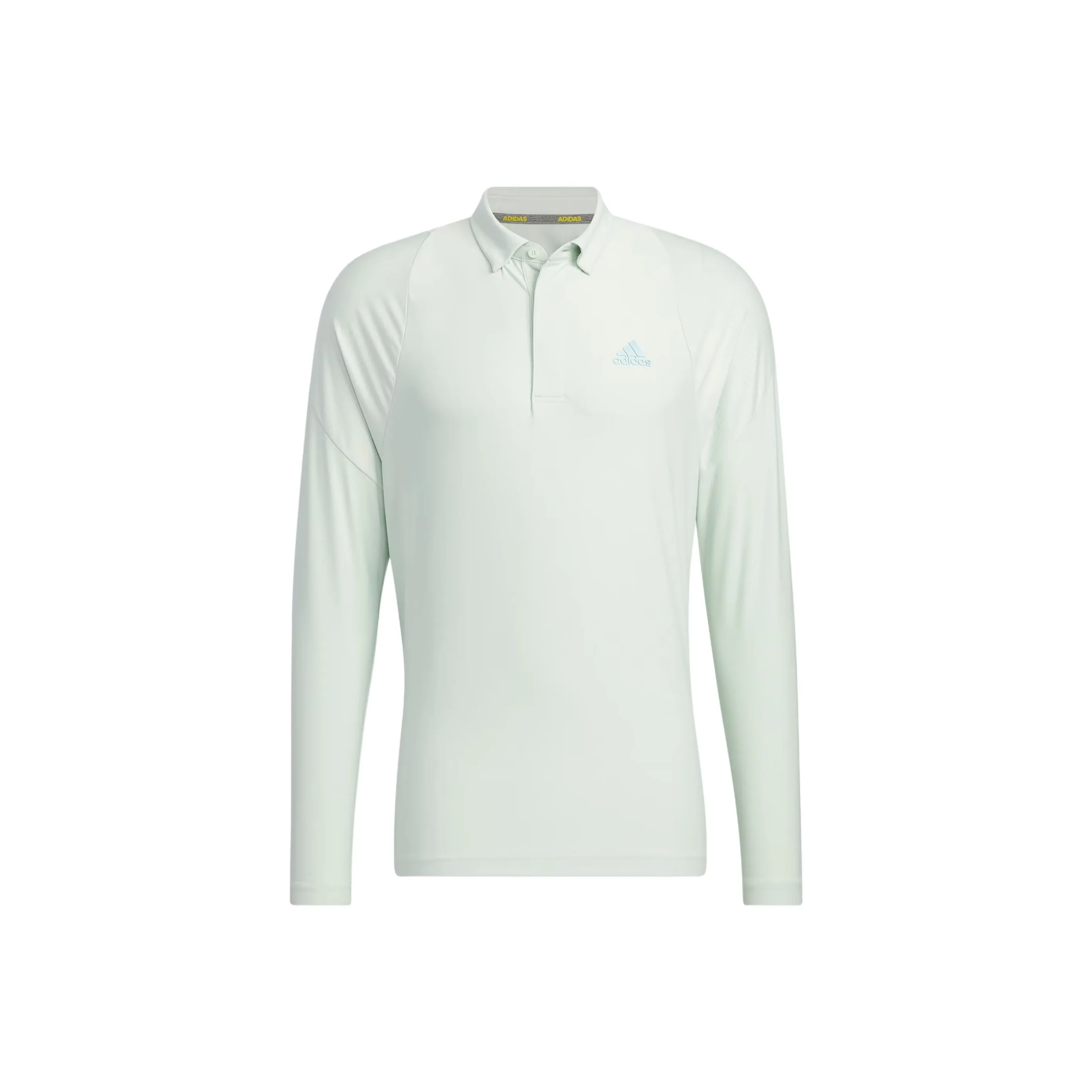 Adidas Поло Мужское из льна зеленого цвета