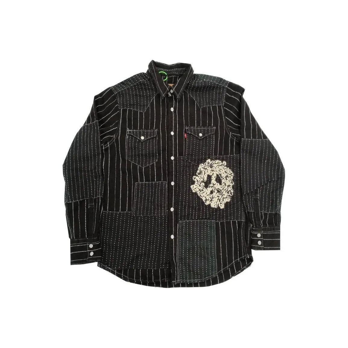 Denim Tears совместная черная мужская рубашка