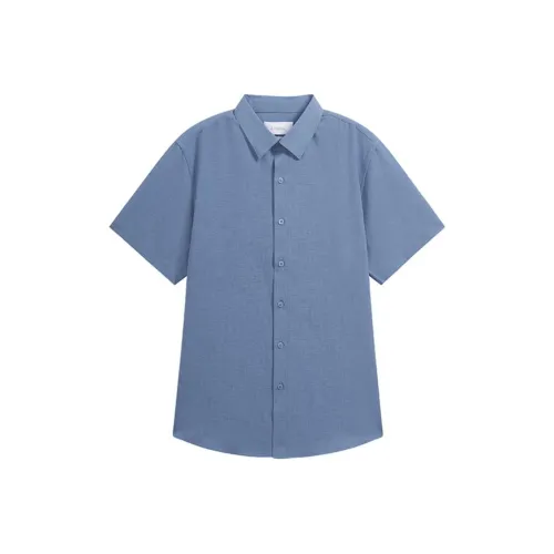 ZIOZIA Blue Мужские Рубашки