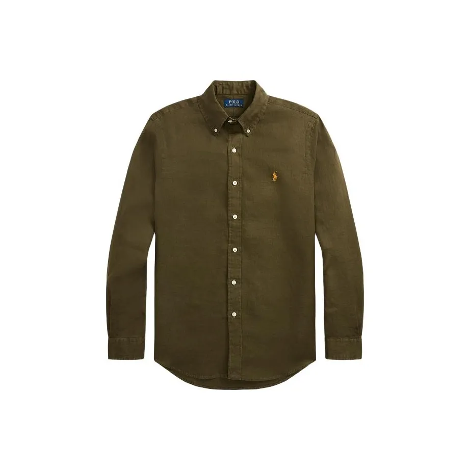 Polo Ralph Lauren SS24 Рубашка Мужская Зеленая