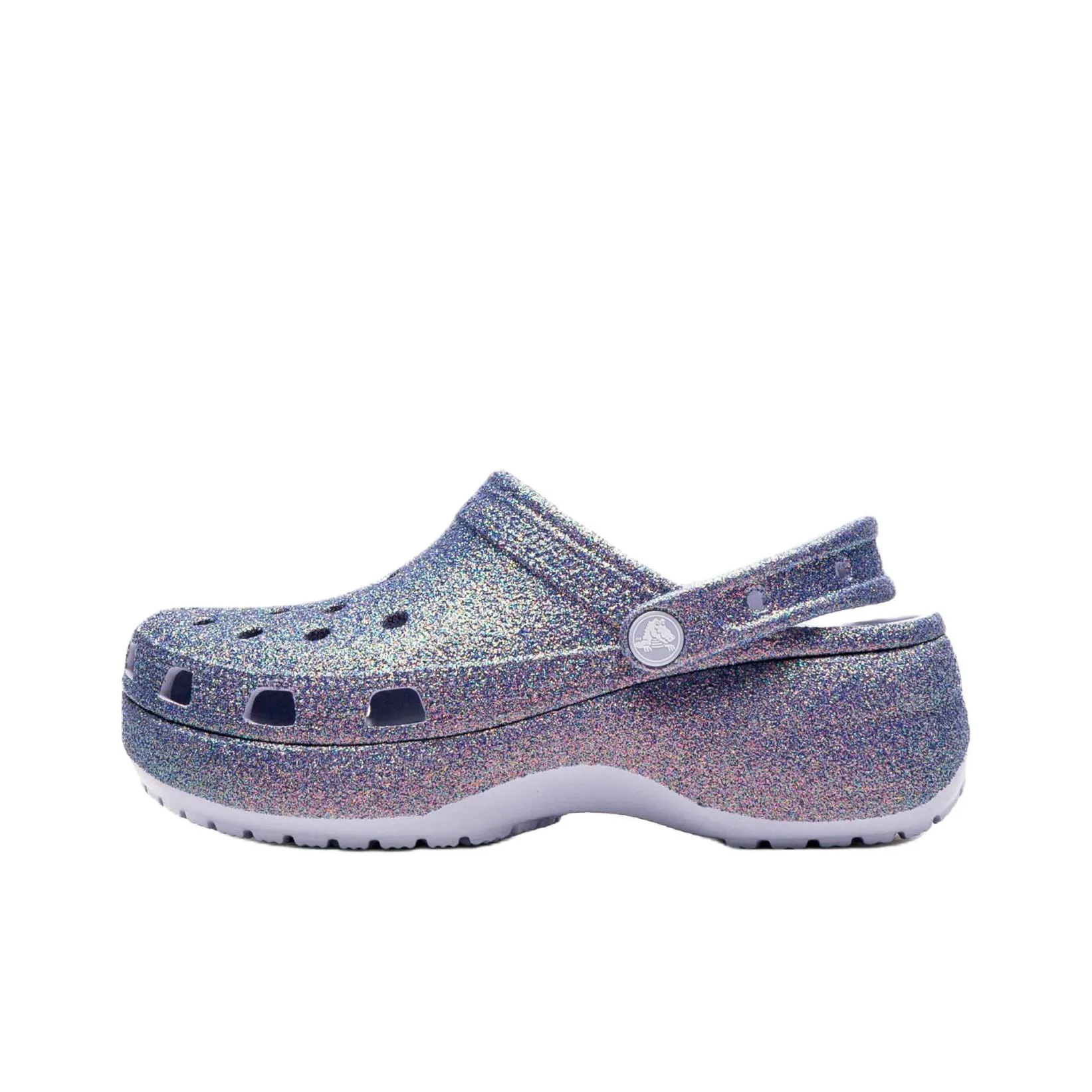 Crocs Платформа Irid Блестящий розовый Clog Сабо Женские Фиолетовый