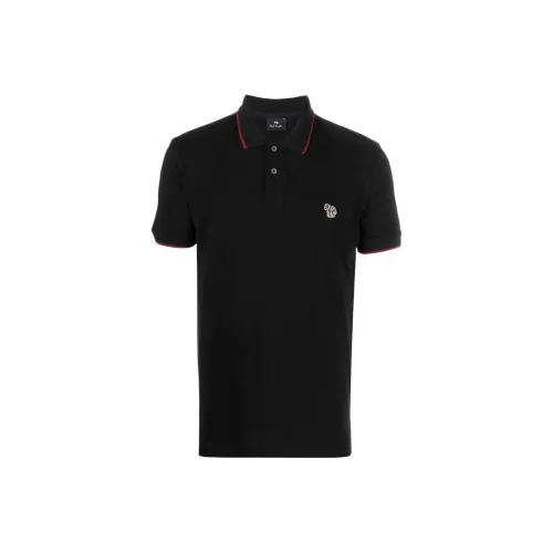 PS By Paul Smith Мужское Поло Черного Цвета