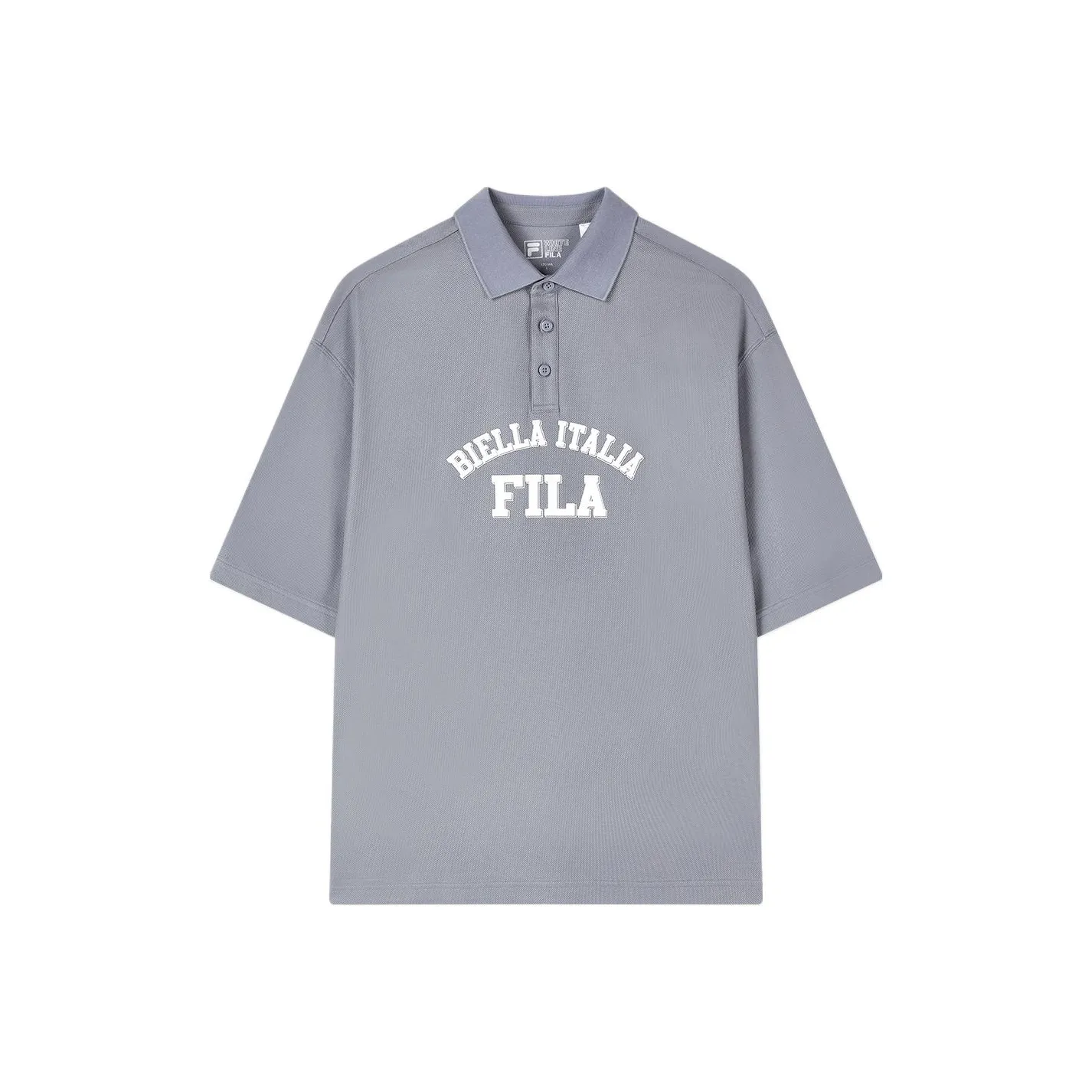 FILA Valentine's Day Collection Polo Shirt Unisex Cyan Brick Gray