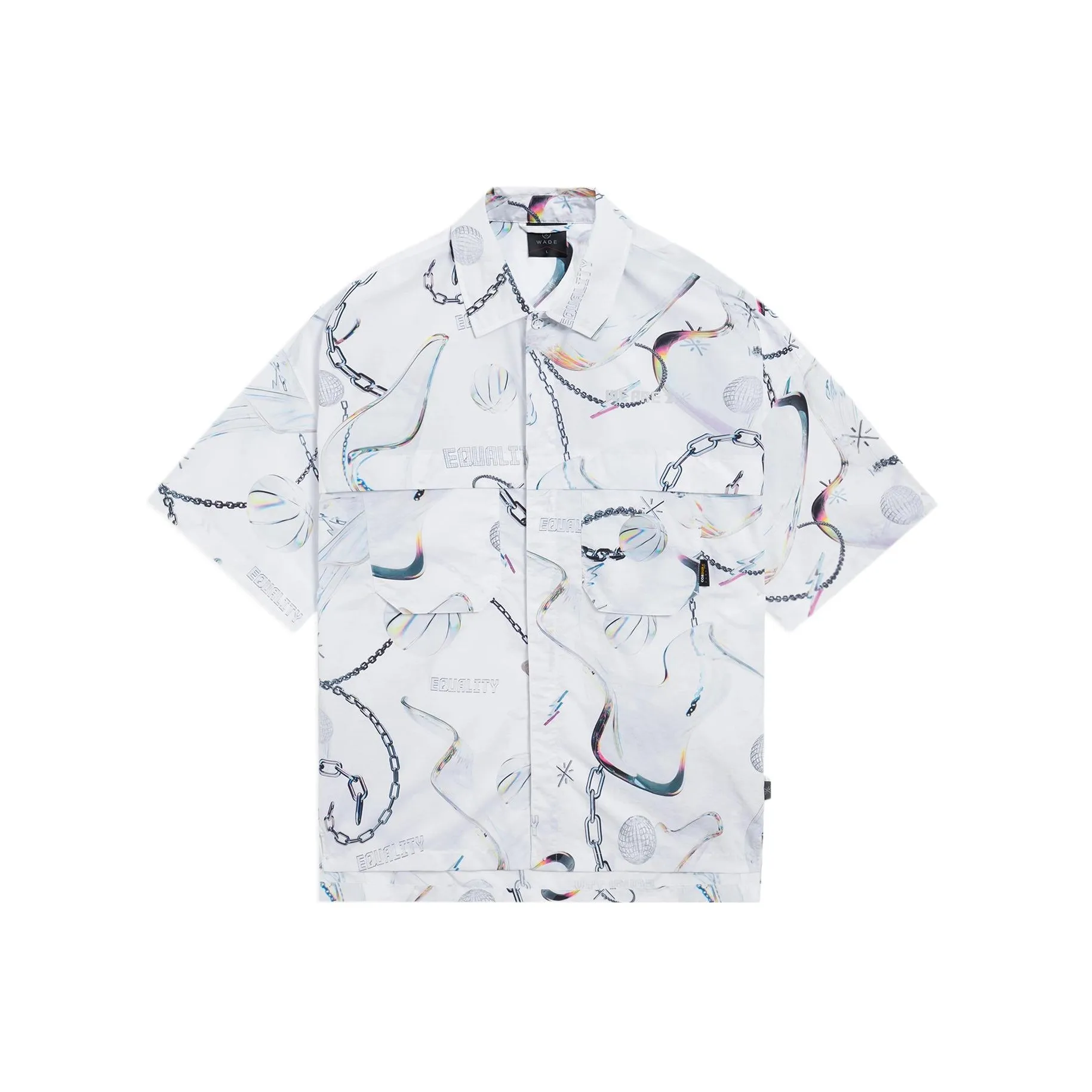 Подкладка Wade Collection Белая Серая Мужская Рубашка