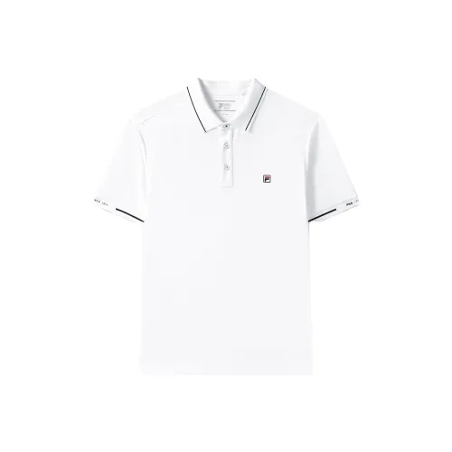 FILA Стандартный белый Мужское Поло