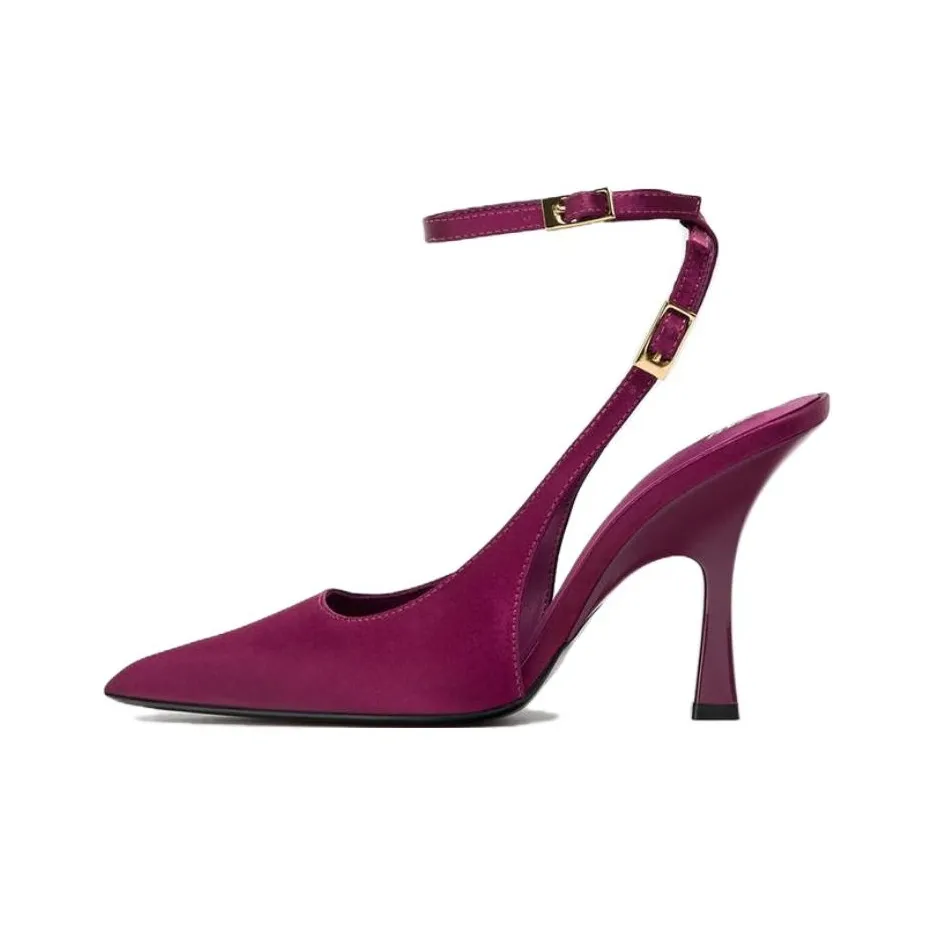 ZARA Узкий каблук Высокие каблуки 11 см Женские Розовый