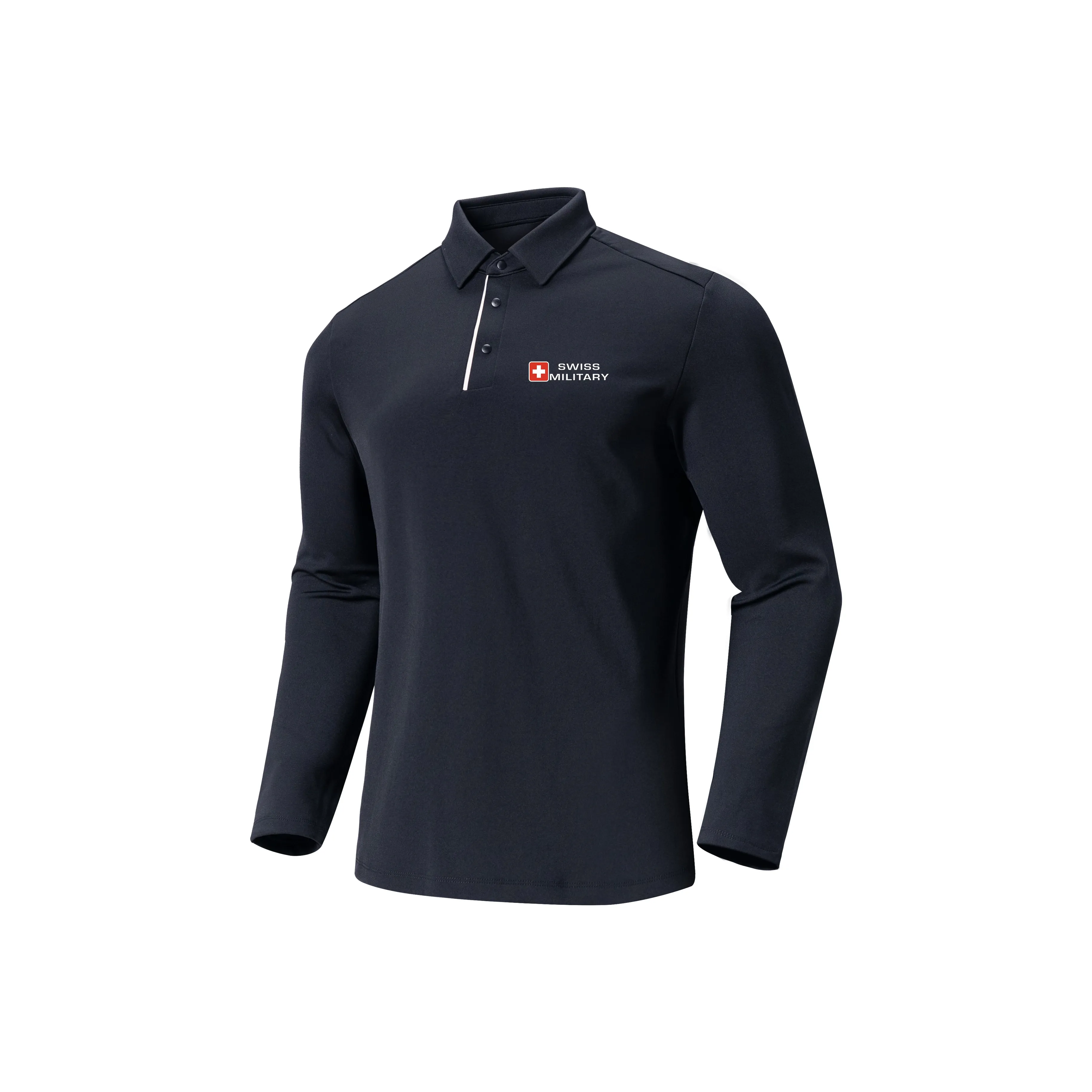 SWISS MILITARY Sleeved polo Allsaints For Fall And Winter Men's